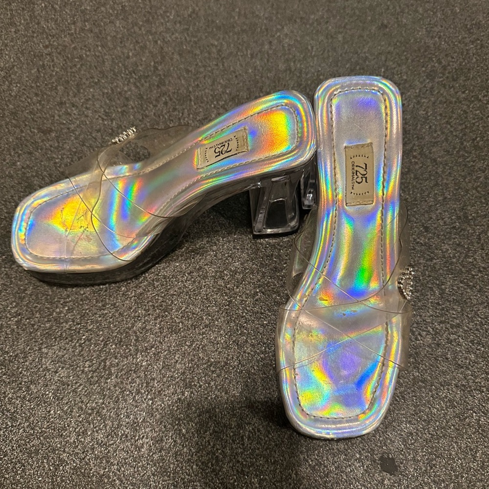 Transparent Iridescent Women's Shoes
